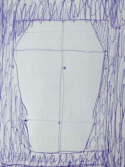 horizontaal tentje, voorstudie