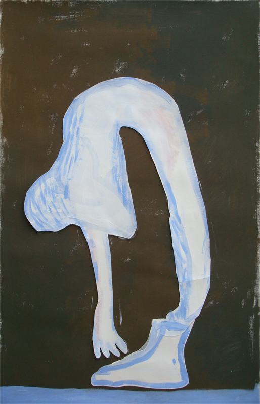 Acrylverf: Figuur uit voeten