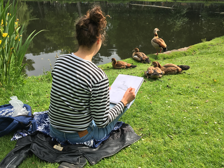 cursist aan het werk 2021