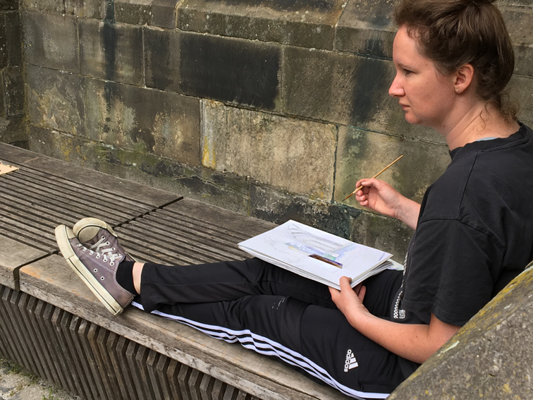 cursist aan het werk 2021