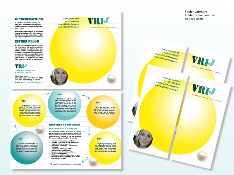 Poster en Folder Vrij Kindertherapie